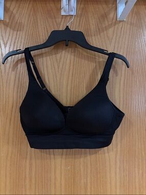 Jockey, wire-free black bra, small